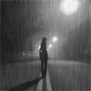 Rain woman (анимированный GIF)(100x100)